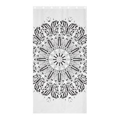 Art Coloring Flower Page Book Shower Curtain 36  X 72  (stall)  by Nexatart