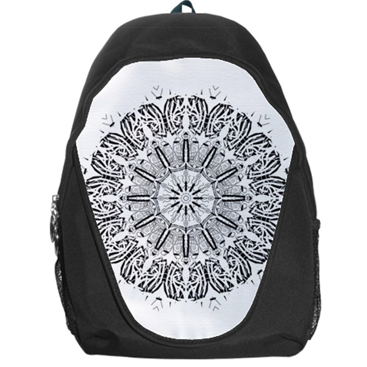 Art Coloring Flower Page Book Backpack Bag