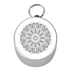 Art Coloring Flower Page Book Mini Silver Compasses by Nexatart