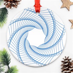 Spirograph Spiral Pattern Geometric Ornament (Round)