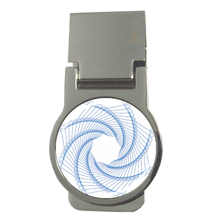 Spirograph Spiral Pattern Geometric Money Clips (Round) 