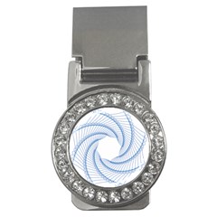 Spirograph Spiral Pattern Geometric Money Clips (CZ) 