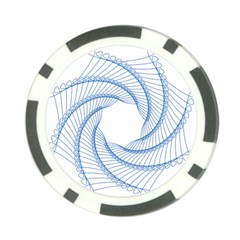 Spirograph Spiral Pattern Geometric Poker Chip Card Guard by Nexatart