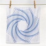 Spirograph Spiral Pattern Geometric Face Towel Front