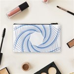 Spirograph Spiral Pattern Geometric Cosmetic Bag (Small)  Back