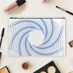 Spirograph Spiral Pattern Geometric Cosmetic Bag (large)  by Nexatart