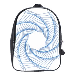 Spirograph Spiral Pattern Geometric School Bags(large)  by Nexatart