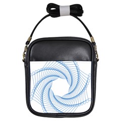 Spirograph Spiral Pattern Geometric Girls Sling Bags by Nexatart