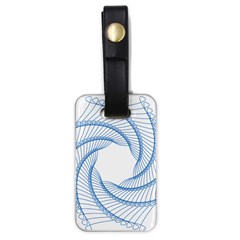 Spirograph Spiral Pattern Geometric Luggage Tags (One Side) 