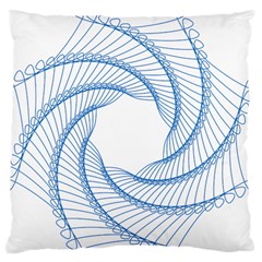 Spirograph Spiral Pattern Geometric Large Cushion Case (two Sides) by Nexatart