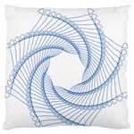 Spirograph Spiral Pattern Geometric Standard Flano Cushion Case (Two Sides) Front