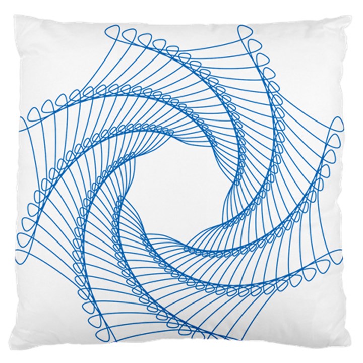 Spirograph Spiral Pattern Geometric Standard Flano Cushion Case (Two Sides)