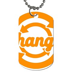 Think Switch Arrows Rethinking Dog Tag (two Sides) by Nexatart