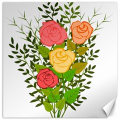 Roses Flowers Floral Flowery Canvas 20  X 20   by Nexatart