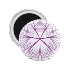 Purple Spirograph Pattern Circle Geometric 2 25  Magnets by Nexatart