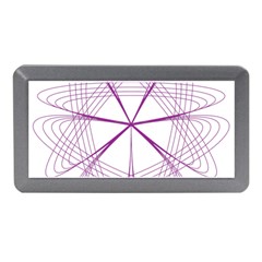 Purple Spirograph Pattern Circle Geometric Memory Card Reader (mini) by Nexatart