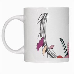 Flowers Twig Corolla Wreath Lease White Mugs by Nexatart