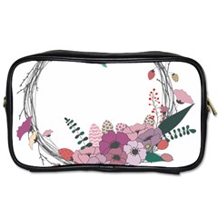 Flowers Twig Corolla Wreath Lease Toiletries Bags by Nexatart