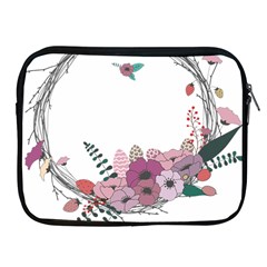 Flowers Twig Corolla Wreath Lease Apple Ipad 2/3/4 Zipper Cases by Nexatart