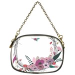 Flowers Twig Corolla Wreath Lease Chain Purses (One Side)  Front