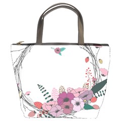 Flowers Twig Corolla Wreath Lease Bucket Bags by Nexatart