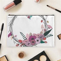 Flowers Twig Corolla Wreath Lease Cosmetic Bag (large)  by Nexatart