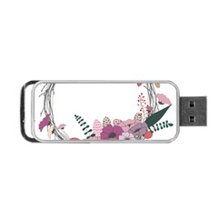 Flowers Twig Corolla Wreath Lease Portable Usb Flash (two Sides) by Nexatart