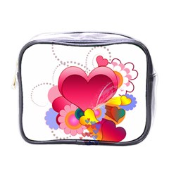 Heart Red Love Valentine S Day Mini Toiletries Bags