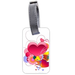 Heart Red Love Valentine S Day Luggage Tags (One Side) 