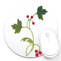 Element Tag Green Nature Round Mousepads by Nexatart