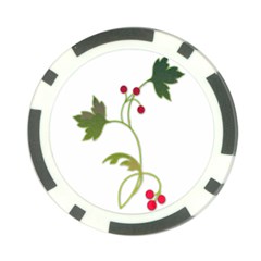 Element Tag Green Nature Poker Chip Card Guard by Nexatart