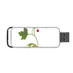 Element Tag Green Nature Portable Usb Flash (one Side) by Nexatart