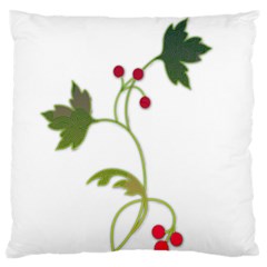 Element Tag Green Nature Large Flano Cushion Case (one Side) by Nexatart