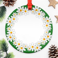 Photo Frame Love Holiday Ornament (round) by Nexatart