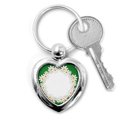 Photo Frame Love Holiday Key Chains (heart)  by Nexatart