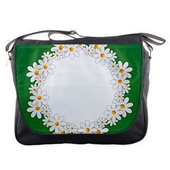 Photo Frame Love Holiday Messenger Bags by Nexatart