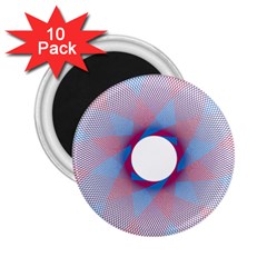 Spirograph Pattern Drawing Design 2 25  Magnets (10 Pack)  by Nexatart