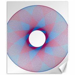 Spirograph Pattern Drawing Design Canvas 8  X 10  by Nexatart