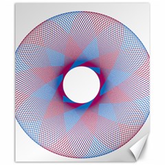 Spirograph Pattern Drawing Design Canvas 20  X 24   by Nexatart