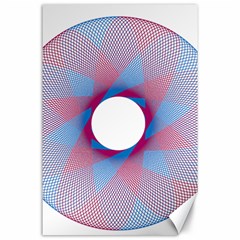 Spirograph Pattern Drawing Design Canvas 24  X 36 