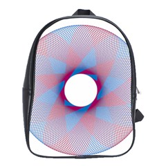 Spirograph Pattern Drawing Design School Bags(large)  by Nexatart