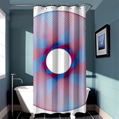 Spirograph Pattern Drawing Design Shower Curtain 36  X 72  (stall)  by Nexatart