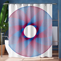 Spirograph Pattern Drawing Design Shower Curtain 60  X 72  (medium)  by Nexatart