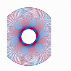 Spirograph Pattern Drawing Design Small Garden Flag (two Sides)