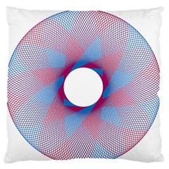 Spirograph Pattern Drawing Design Large Cushion Case (two Sides) by Nexatart