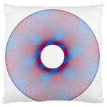 Spirograph Pattern Drawing Design Large Flano Cushion Case (Two Sides) Front