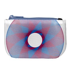 Spirograph Pattern Drawing Design Large Coin Purse