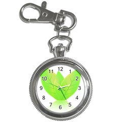 Leaves Green Nature Reflection Key Chain Watches