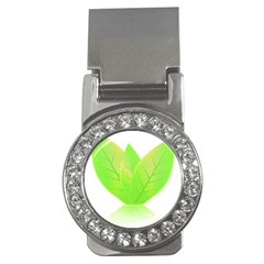 Leaves Green Nature Reflection Money Clips (cz)  by Nexatart