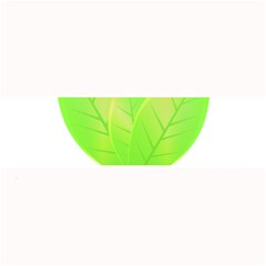 Leaves Green Nature Reflection Large Bar Mats by Nexatart